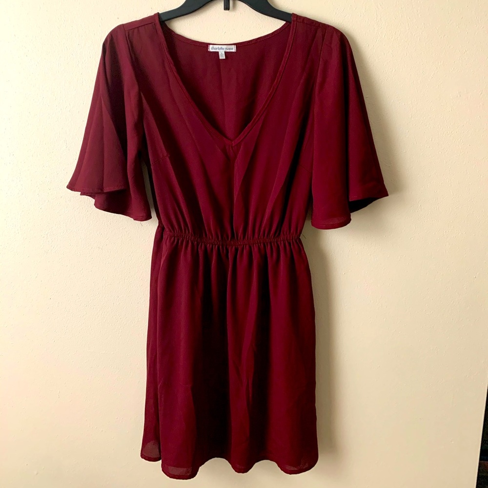 Charlotte Russe maroon dress